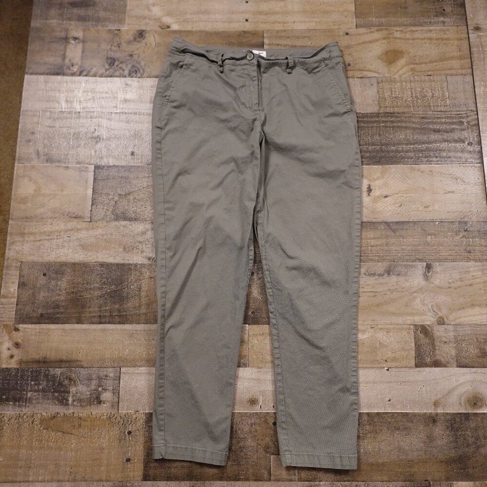 Country Road Chino Pants – Women's Size 14 | Australian Cotton | Sage‎ Green